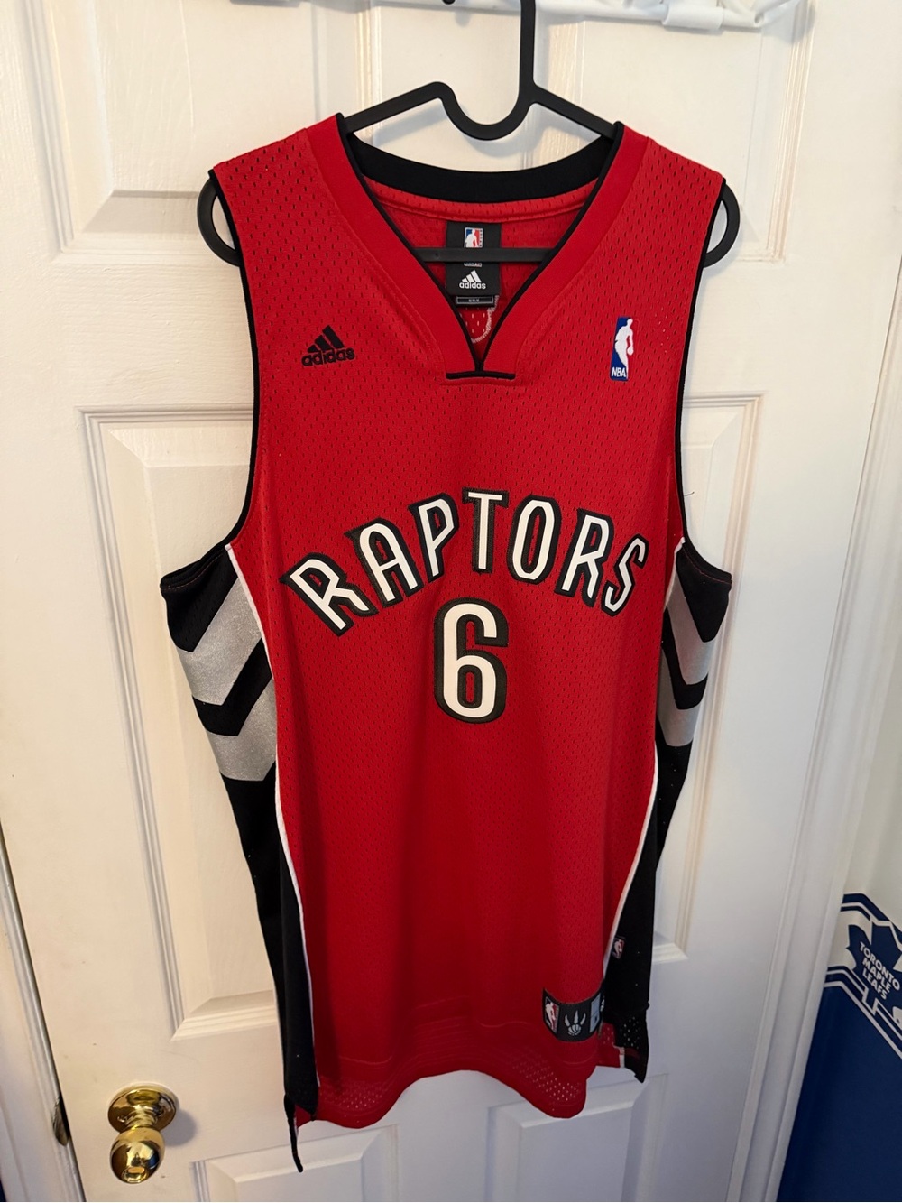 adidas Jermaine O’Neal Toronto Raptors Jersey with Black Trim